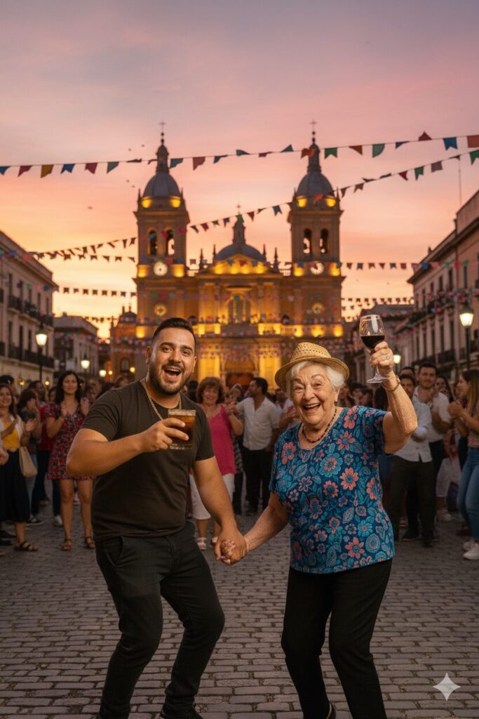 EL CARLO Y LA ABUELA BAILANDO